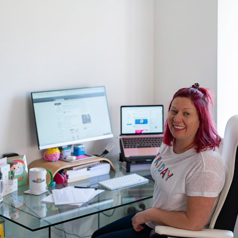 Luan Wise, At Her Desk